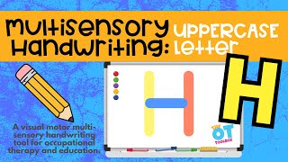 Upper Case H Letter Formation Video