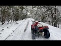 Snow drifting on the four wheeler and MSM