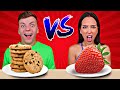 HEALTHY VS JUNK FOOD CHALLENGE | Cringe Fam