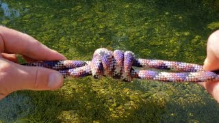 Double fisherman&#39;s Safety Knot