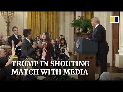 Donald Trump clashes with media at chaotic midterm election press conference