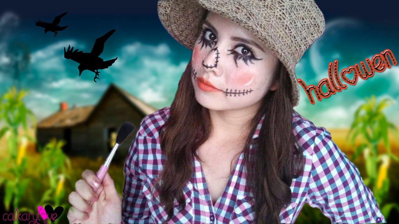 GRWM♡ Maquillaje para Halloween ♡ ESPANTAPAJAROS - YouTube