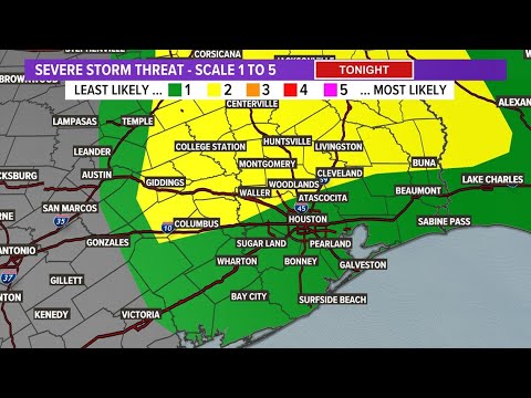Severe weather likely today as a cold front barrels into Houston ...