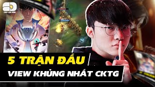 TOP 5 TRẬN ĐẤU CKTG CÓ LƯỢT VIEW KHỦNG NHẤT LỊCH SỬ: SKT/T1 + 1