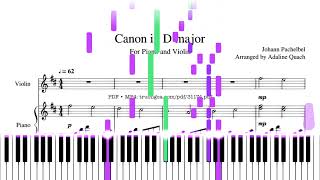 Canon In D Major | Piano with Sheet PDF + MIDI