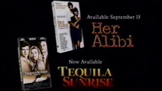 Her Alibi + Tequila Sunrise (1989) - VHS Spot