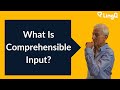 What is comprehensible input