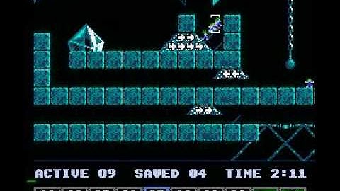 Lemmings (NES) taxing level 6 solution