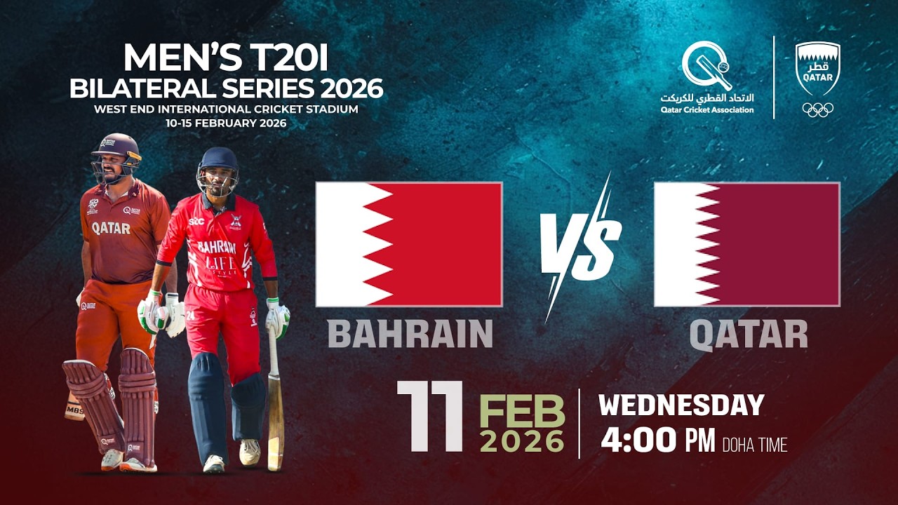 Men's T20I Bilateral Series 2026 between Qatar and Bahrain, Wednesday, February 11, 2026