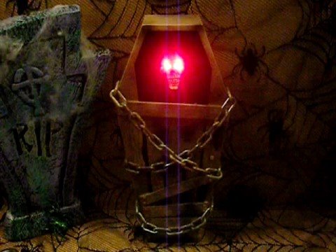 animated grim reaper cursed coffin motion sound activated halloween party prop decoration youtube
