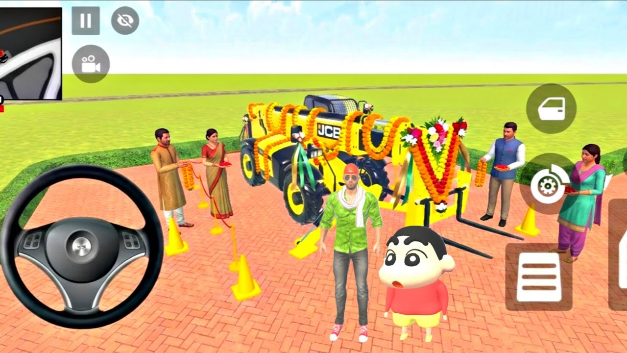 💥 Franklin purchase NEW JCB CRANE 🤩 | Shinchan Confused? | Indian theft auto simulator