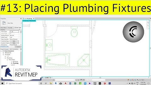 Revit MEP Lesson 13: Placing Plumbing Fixtures