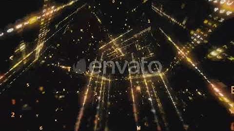 Rotating Cube with Hexadecimal Machine Code | Motion Graphics - Envato elements