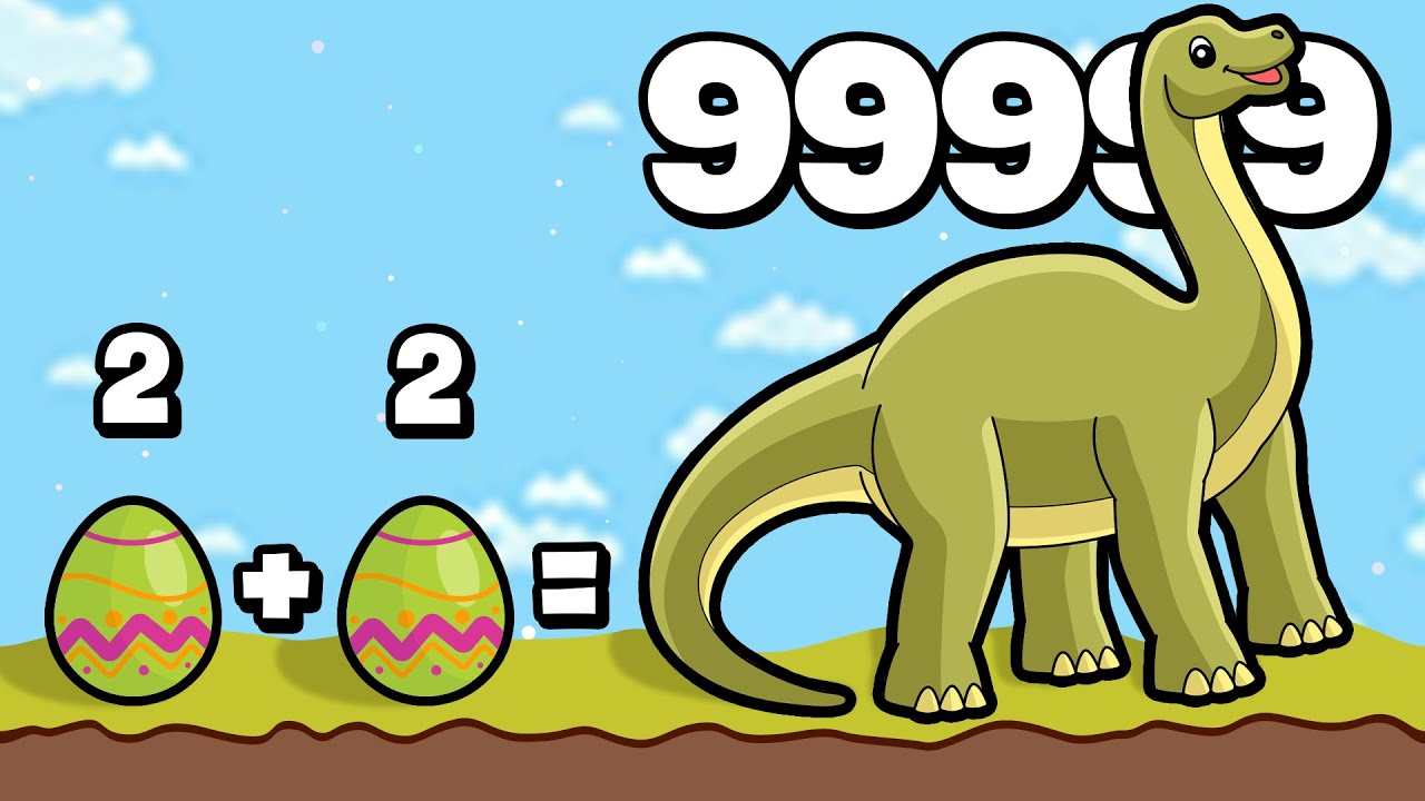 CAN YOU FINISH THE DINOSAUR GAME - Dino Merge Run (Human Evolution, Max Level)