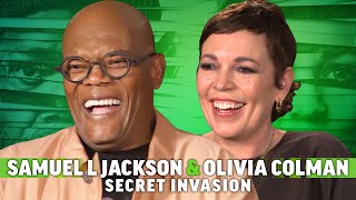 Samuel L. Jackson &amp; Olivia Colman Interview: Marvel&#39;s Secret Invasion