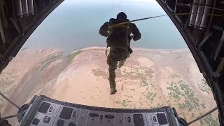 C-130 Hercules Rescue Squadron Static Line Parachute Jump