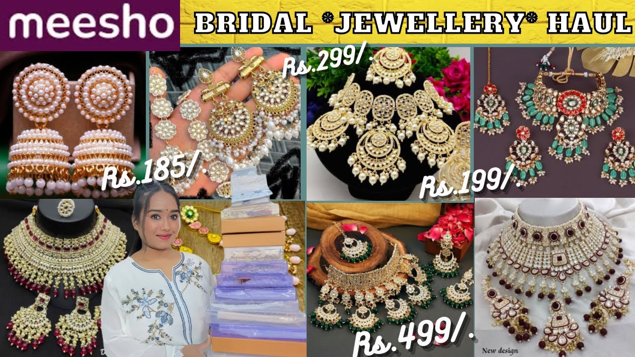 Meesho Huge *Trendy* Bridal Jewellery Haul Omg 😱 Meesho Ke Sbse