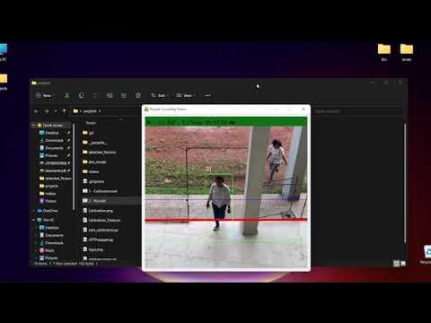 People Counting Python OpenCV - YouTube