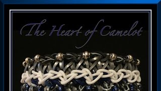 Rainbow Loom Band The Heart of Camelot Bracelet Tutorial/How To