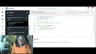Remove List from a container using Keyup