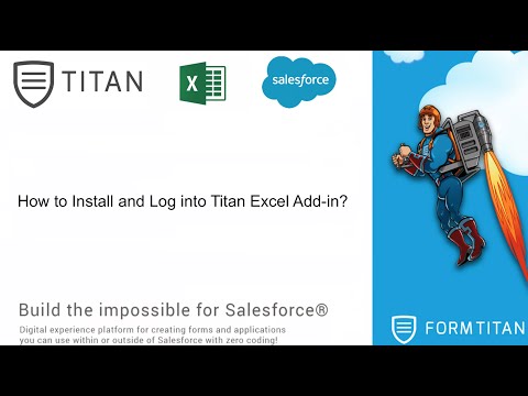 How to Install and Log into Titan Excel Add-in?