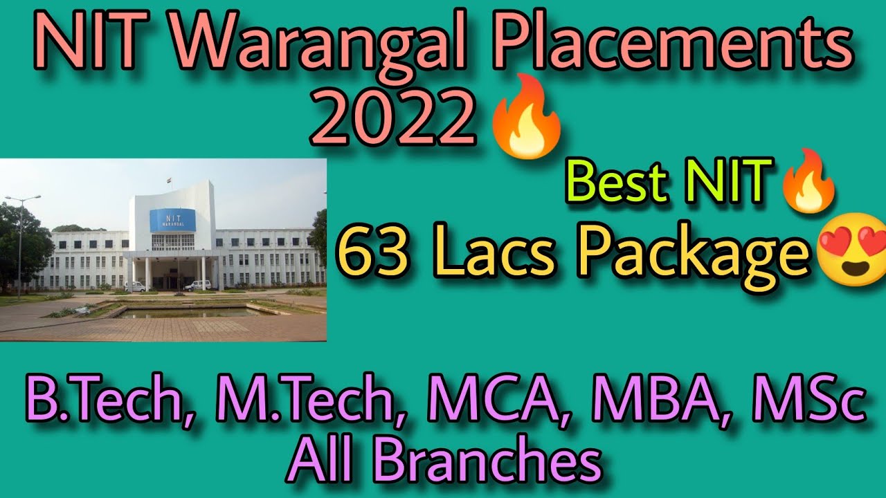 NIT Warangal Placements 2022🔥63Lacs Package😍 Mechanical Engineering is ...