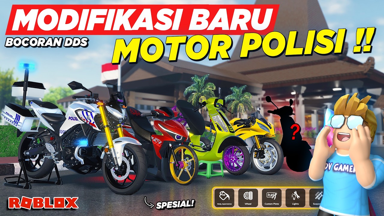 AKHIRNYA ADA MOTOR POLISI SPESIAL DAN MODIF VELG MOTOR DRAG BARU !! BOCORAN RDID UPDATE - Roblox