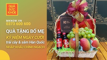 Quà tặng bố mẹ kỷ niệm ngày cưới | MKnow | 0373 600 600