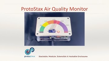 ProtoStax Air Quality Monitor - w/ Raspberry Pi, ProtoStax Enclosure, micro-servo, RGB LED & Python
