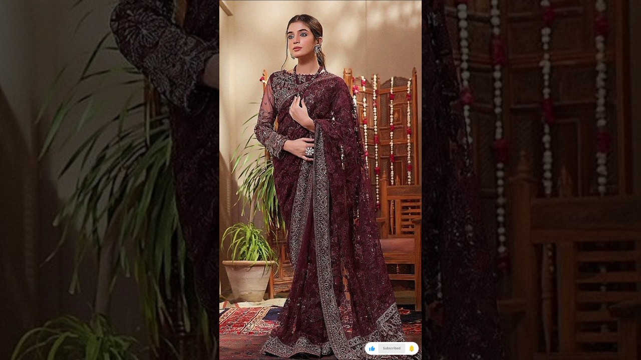 Saree designs 2024 /Latest party wear saree designs /Pakistani, indian saree design 