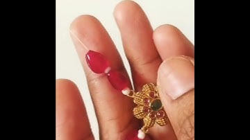 simple beads necklace making video 📿#diy #viral #trendy #shorts feed #youtubeshort #beads jewellery