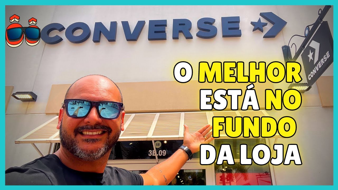 CONVERSE - 2 por $30 e no fundo da loja estão os melhores preços