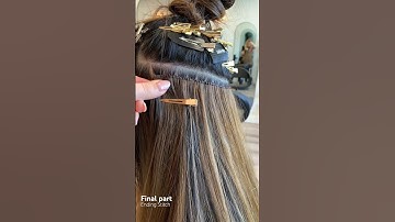 Part 5: Ending Stitch, the most UNDETECTABLE way to install WEFT Hair Extensions.. #hairextensions