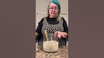 Sourdough starter from scratch - day 4. She’s doing her magic! #doughnareed #sourdoughstarter