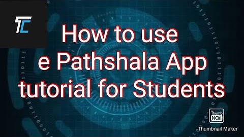 How to use e Pathshala App for students.