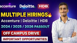 Accenture, Deloitte, HDB Hiring 2026 🔥 Off Campus Drive | Apply Now screenshot 5