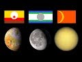 Designing flags for moons of the solar system