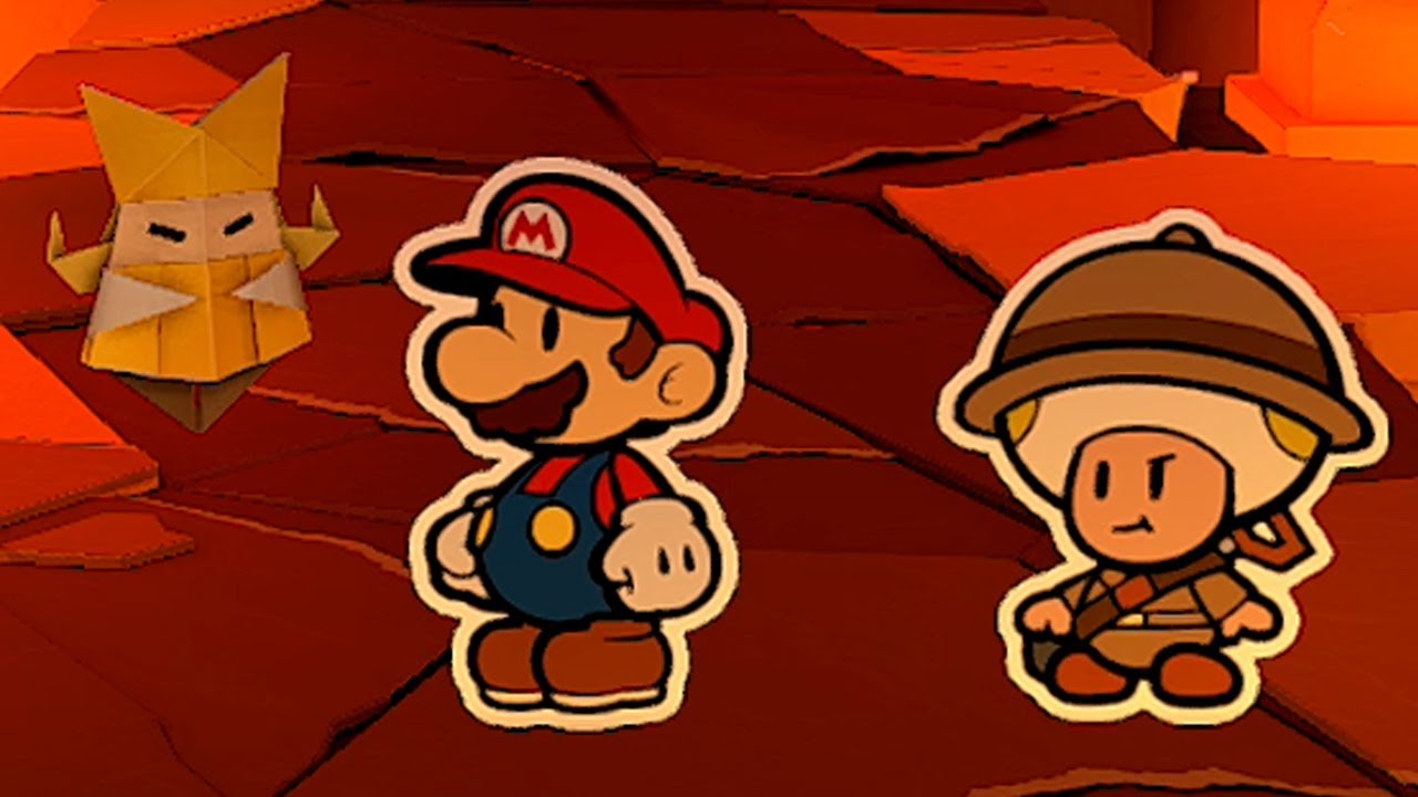 Fire Vellumental Cave Paper Mario The Origami King Walkthrough YouTube