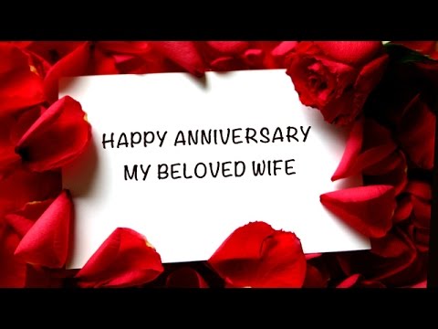 happy first wedding anniversary to my wife