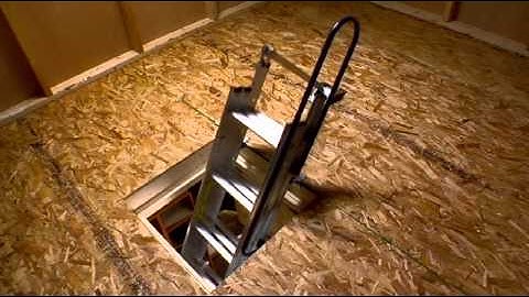 Werner Compact Attic Ladder - Fits in Tight Spaces