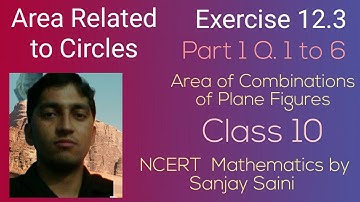 [PDF] Area Related to Circles | Exercise 12.3 | Class 10 | Q. 1 to 6 | NCERT Mathematics