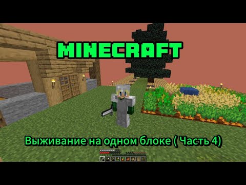 Видео: Выживание на одном блоке Minecraft. (Часть 4).