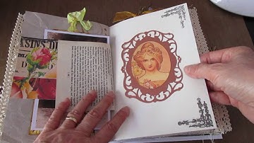 Art Nouveau themed junk journal with a taste of Mucha and Paris.