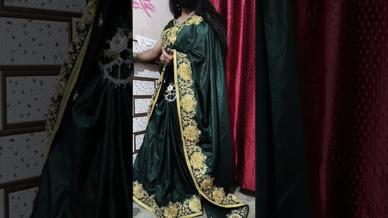 Ankita Crossdresser try another saree look