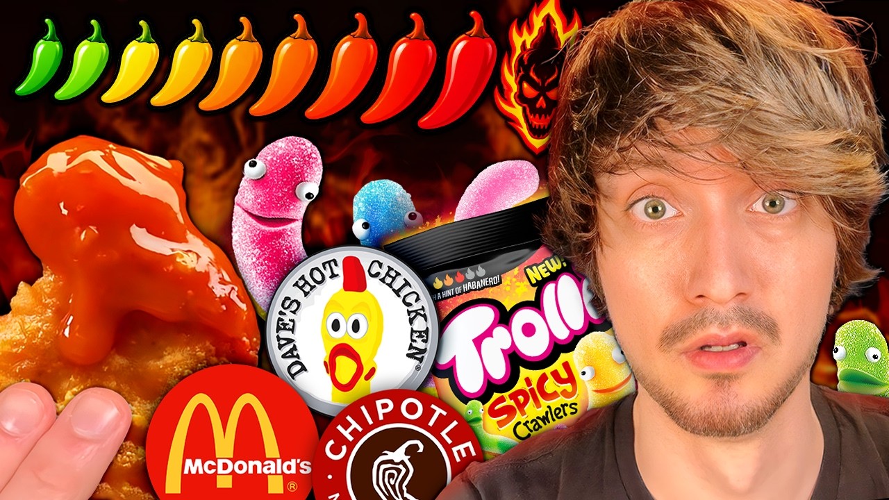 I ate 10 Levels of Spicy Food