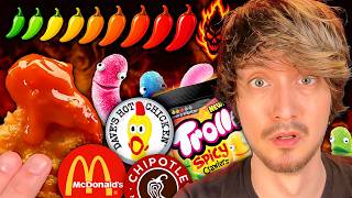 I ate 10 Levels of Spicy Food