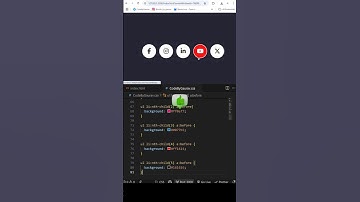 ✨ Stylish Social Icons Animation | CSS Only #webdevelopment #coding #animation #shorts