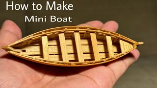 How to Make Mini Boat from Scratch, Scale 1:65