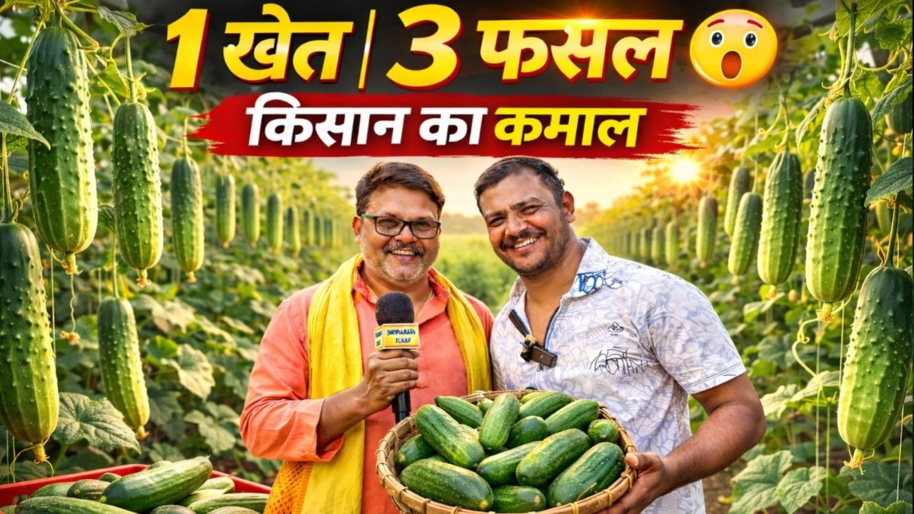 साल में 3 बार खीरा की खेती 😲 | सारंगढ़ Chhattisgarh Farmer Success