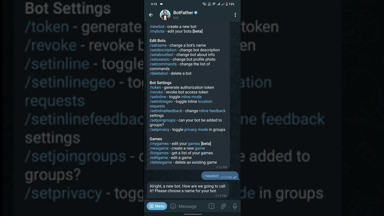 How to get Telegram Bot Token 